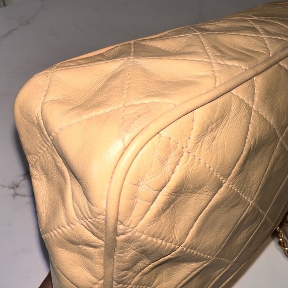 Chanel Quilted Tassel Camera Case Bag / shoulder bag color beige/tan
was $1495 - Picture 8 of 16